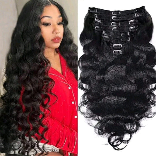 Body Wave Clip in Hair Extensions