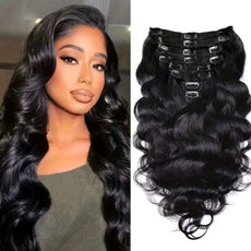 Black Body Wave Clip In Extensions